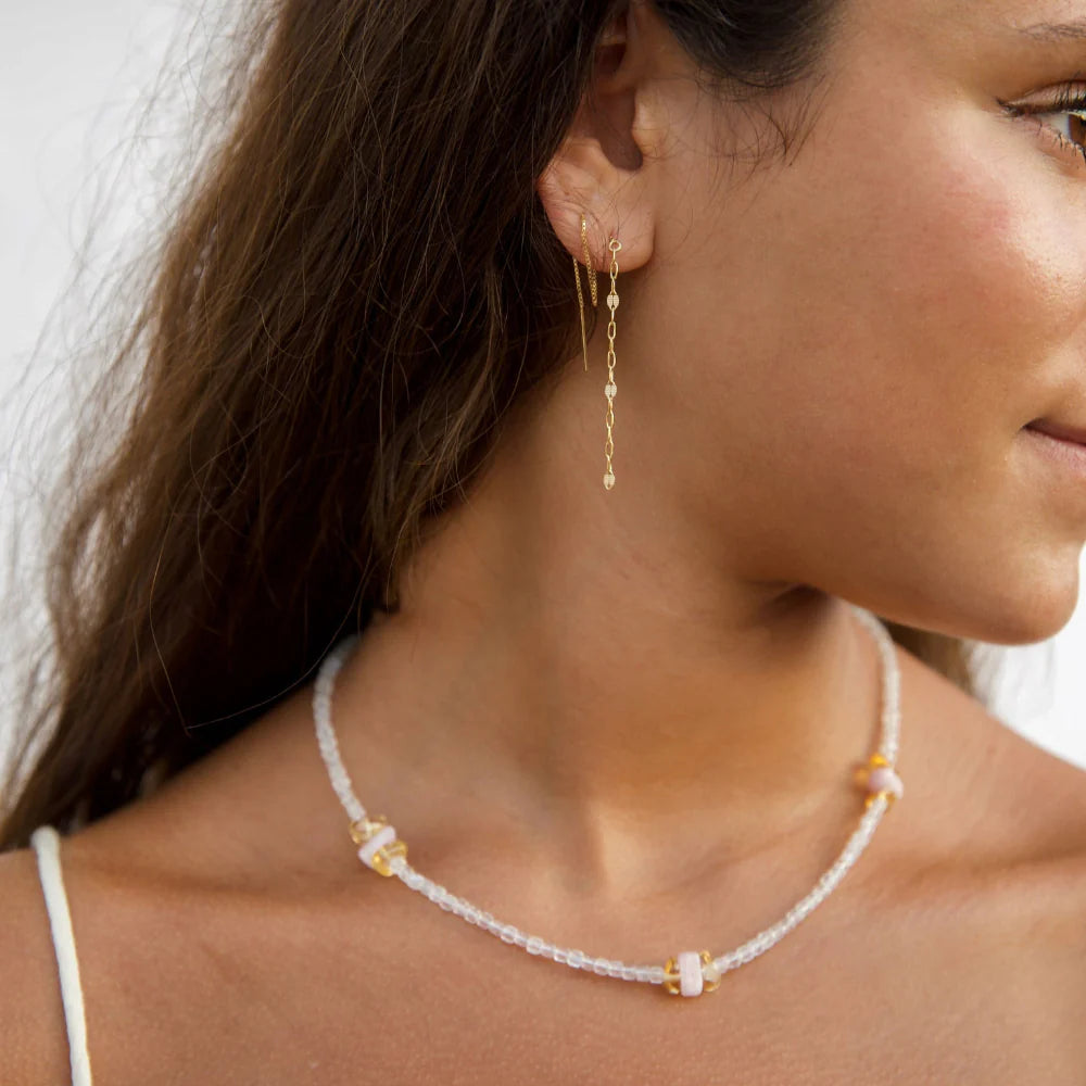 Token Jewelry -  Estella Necklace | Moonstone, Citrine & Kunzite