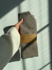 Billy Bamboo - Fuzzy Wool Cravat Scarf | Sand