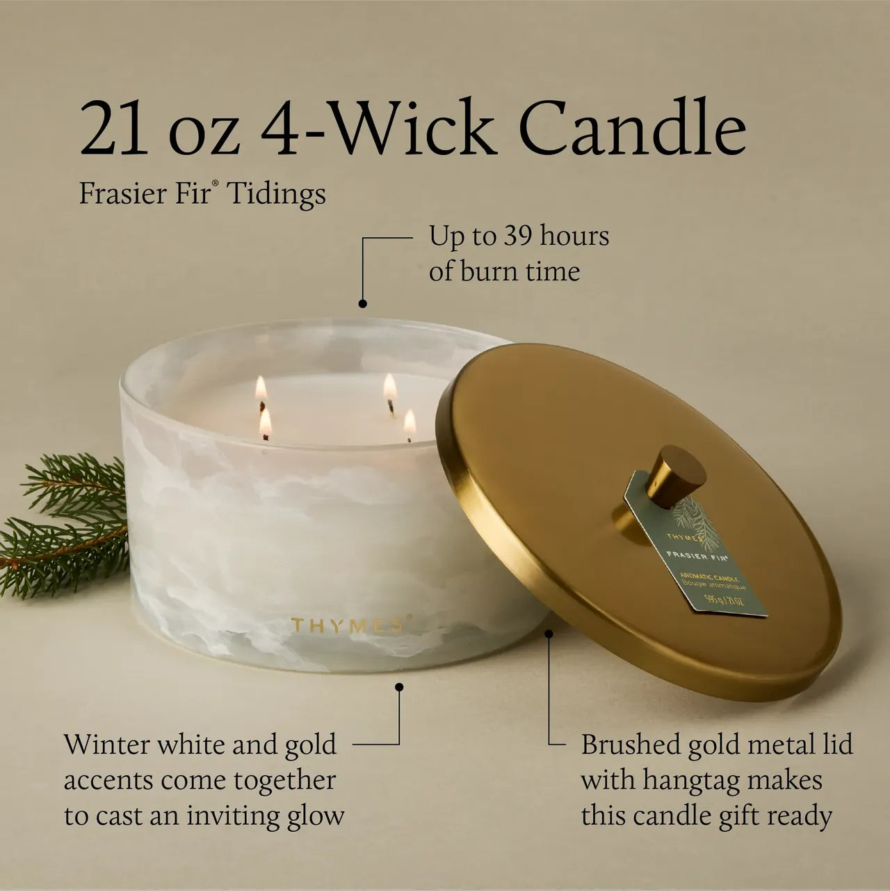 Frasier Fir - Statement Candle | 4-Wick Tidings