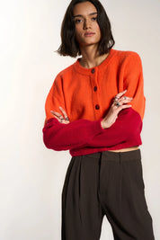 Callahan - Fiona Cardigan | Red Orange
