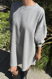 Le Bon Shoppe - French Terry Swing Dress | Melange Grey