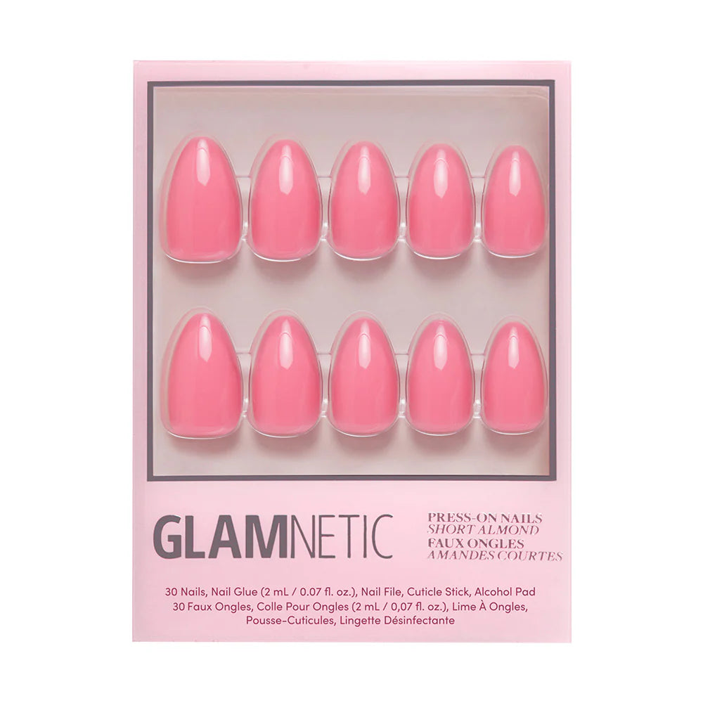 Glamnetic - Flamingo Pink Almond Nails