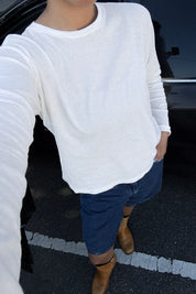 Le Bon Shoppe - Foundation Long Sleeve Tee | Vintage White