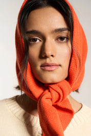 Callahan - Handkerchief Scarf | Red Orange