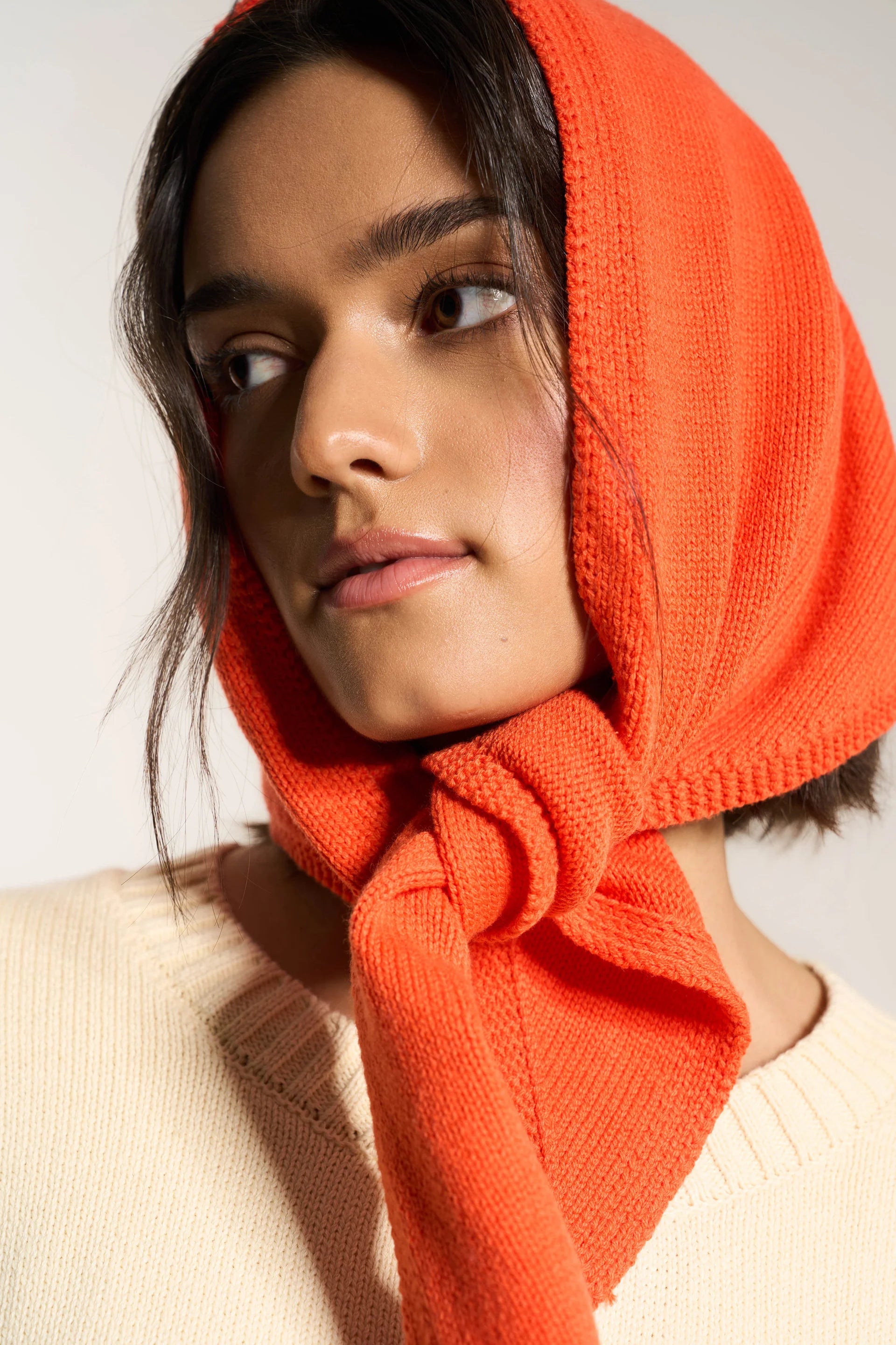 Callahan - Handkerchief Scarf | Red Orange