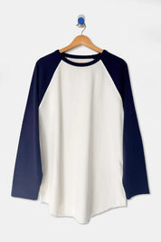 Le Bon Shoppe - Heavy Cotton Raglan Tee | White/Midnight
