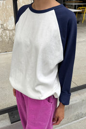 Le Bon Shoppe - Heavy Cotton Raglan Tee | White/Midnight