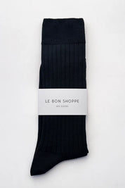 Le Bon Shoppe - His Socks | True Black