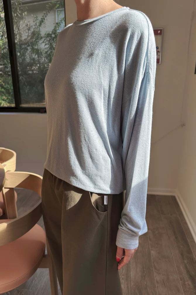 Le Bon Shoppe - Haze Linen Blend Tee | Moonbeam