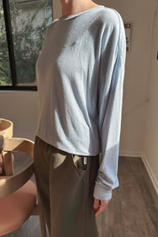 Le Bon Shoppe - Haze Linen Blend Tee | Moonbeam