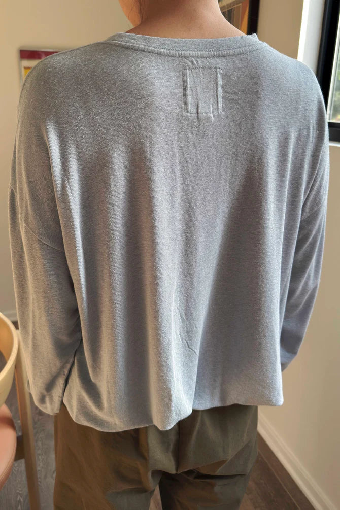 Le Bon Shoppe - Haze Linen Blend Tee | Moonbeam
