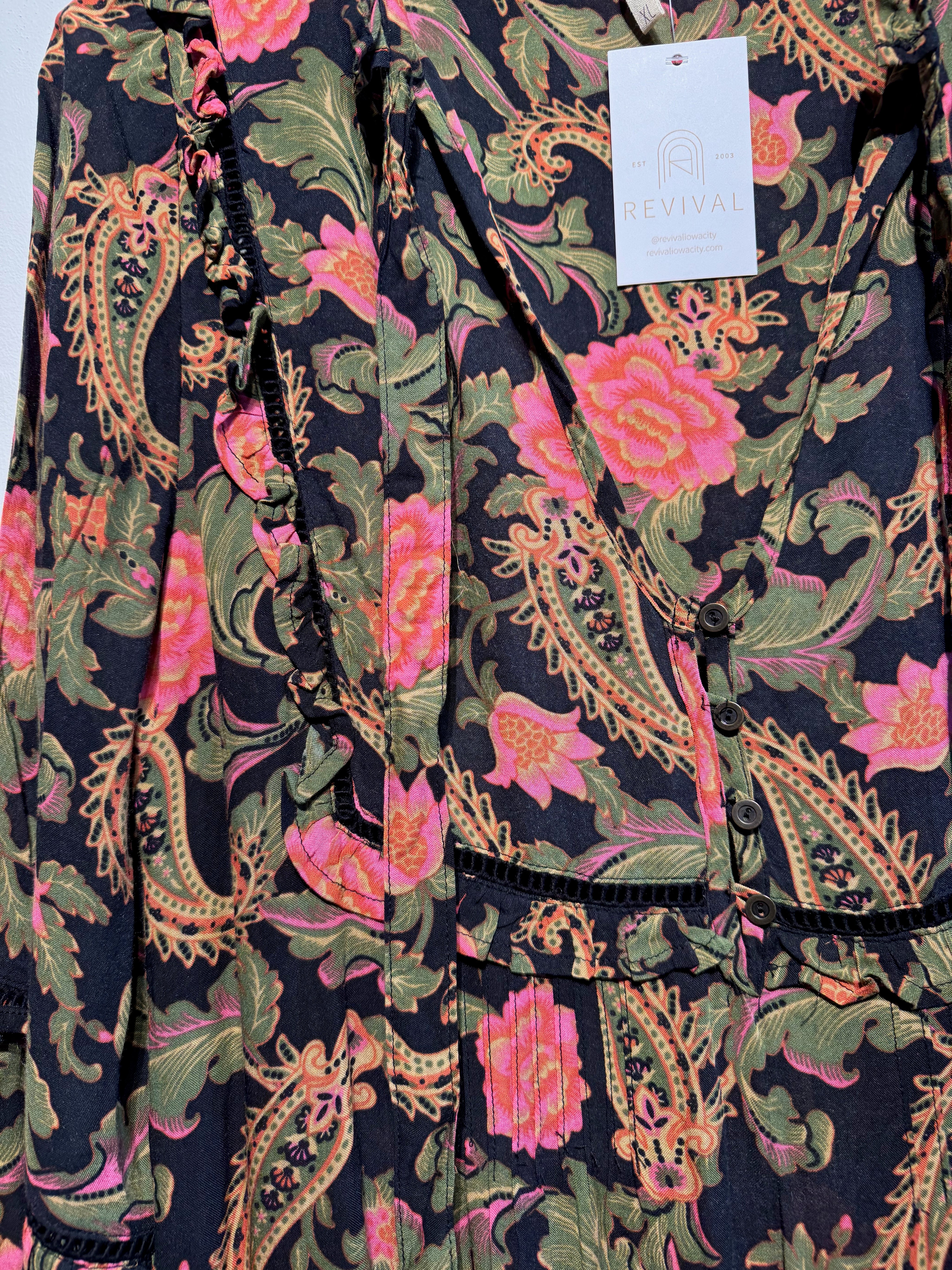 Spell Etienne Floral Maxi Dress (XL)