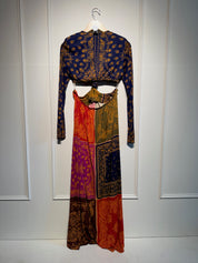 Farm Rio Bandana Dream Cut-Out Maxi Dress (L)