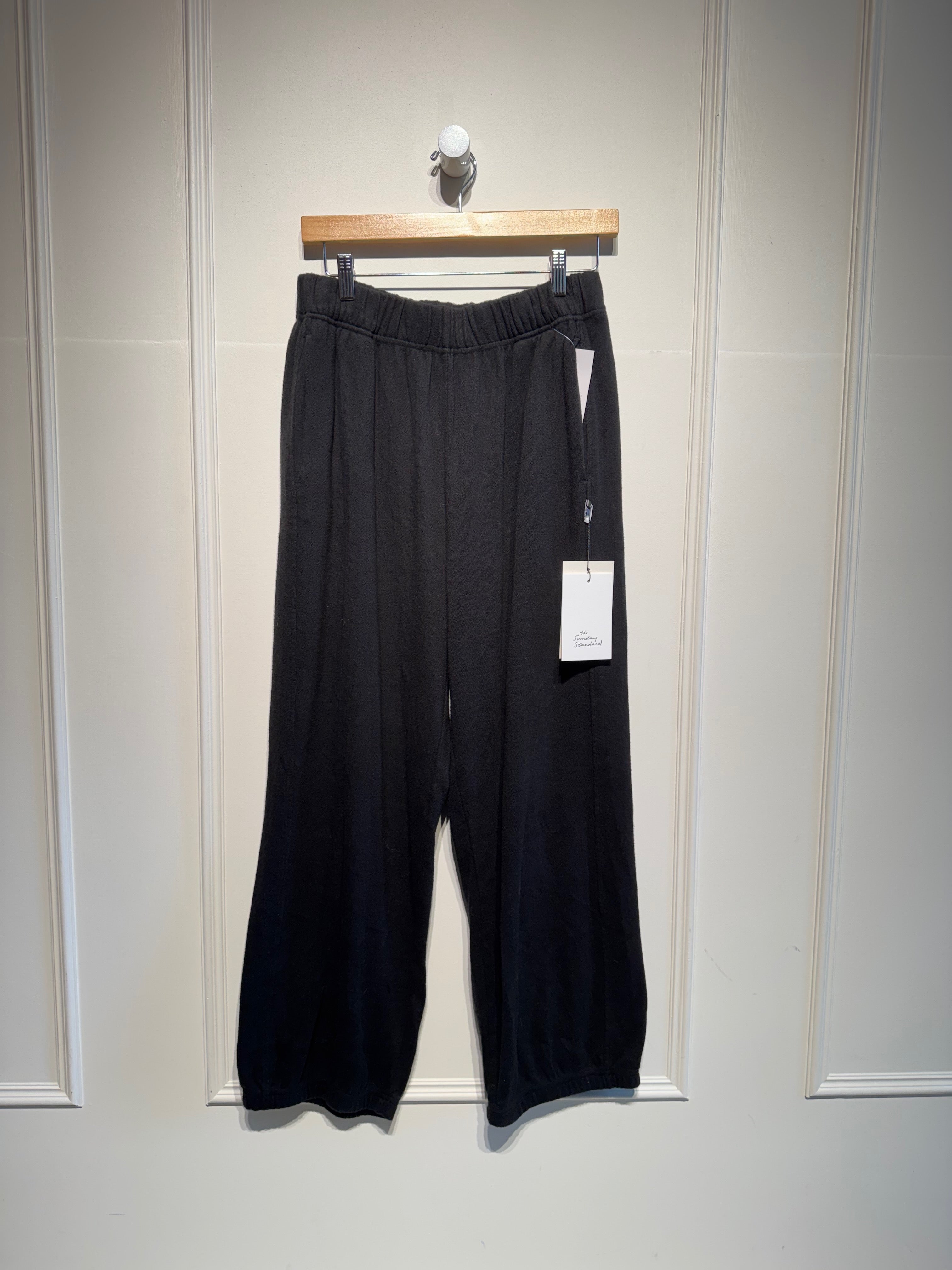 Le Bon Shoppe Black Pointelle Pants (L)