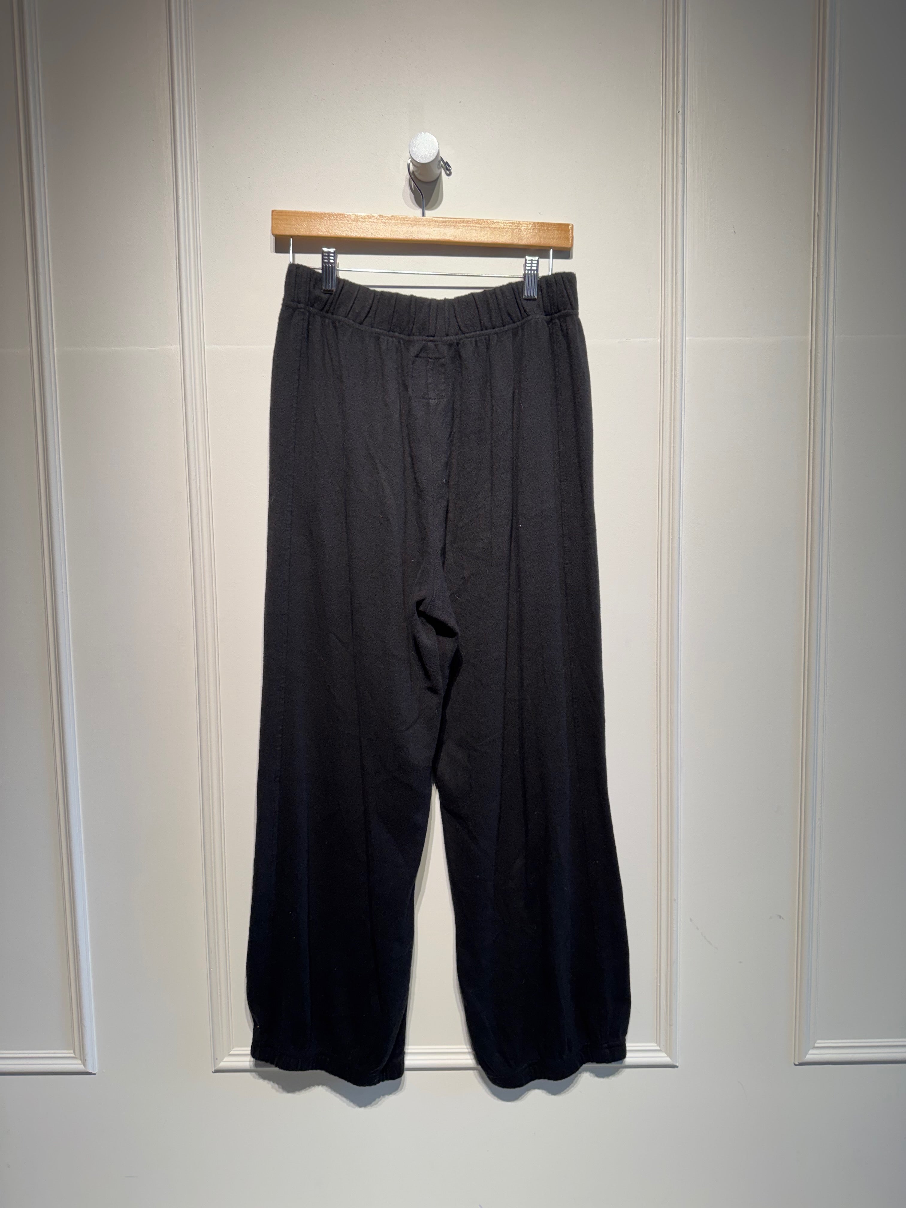 Le Bon Shoppe Black Pointelle Pants (L)