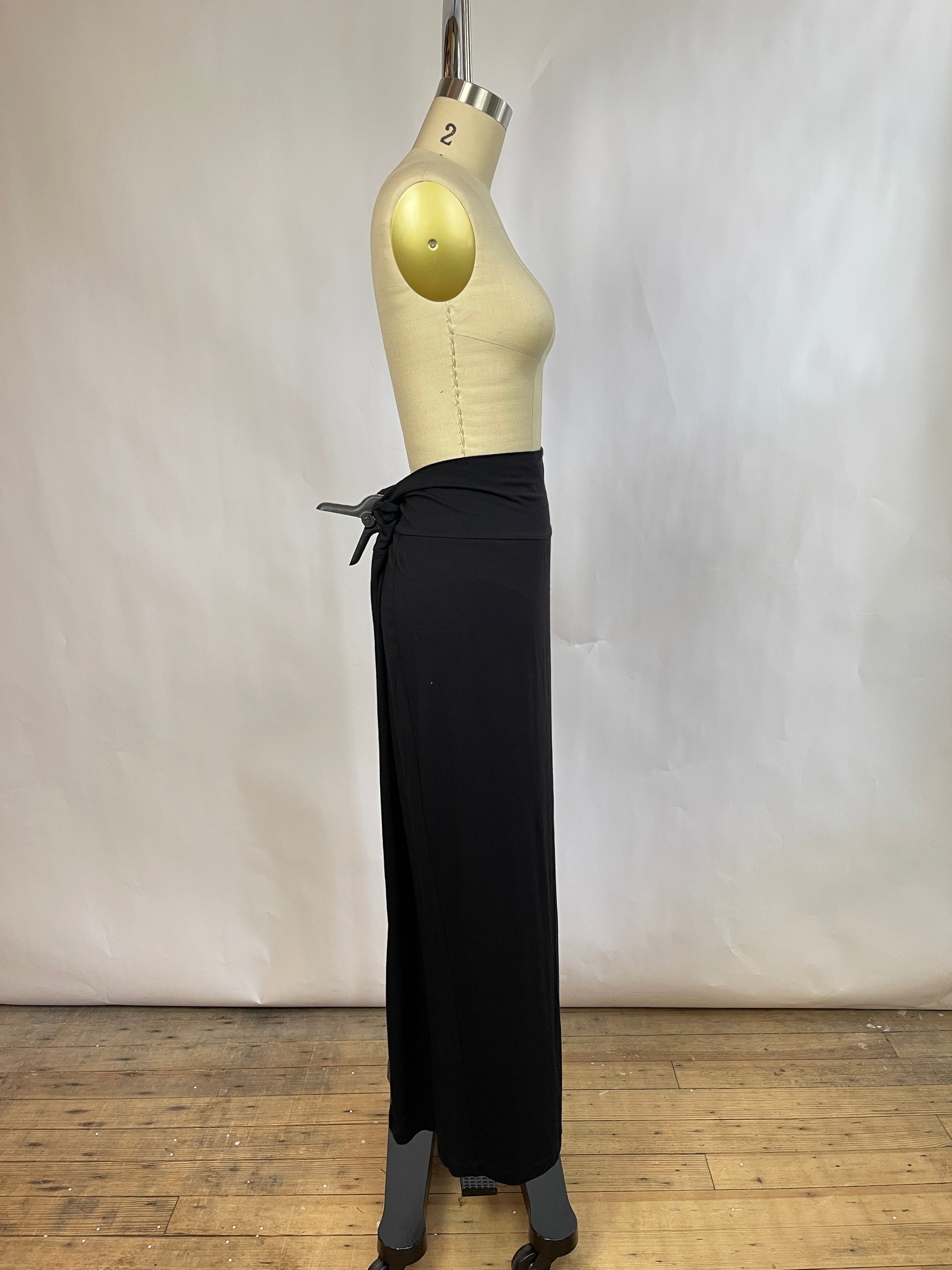 Eileen Fisher Black Jersey Skirt (L)