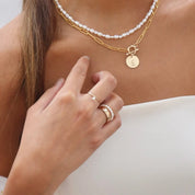 Token Jewelry - Pearla Ring  | Gold Fill