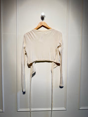 Ozma Silk Wrap Top (S)