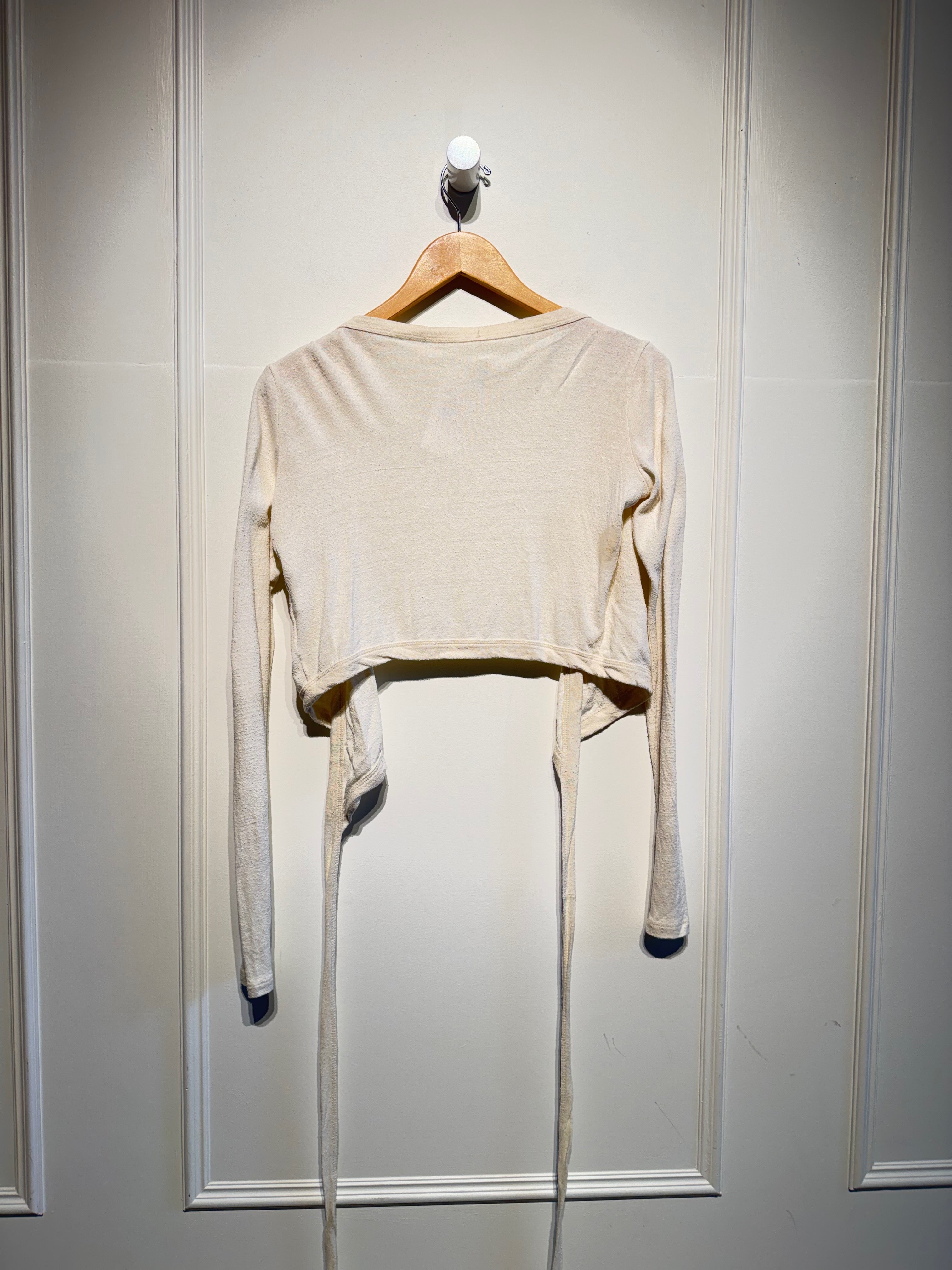 Ozma Silk Wrap Top (S)