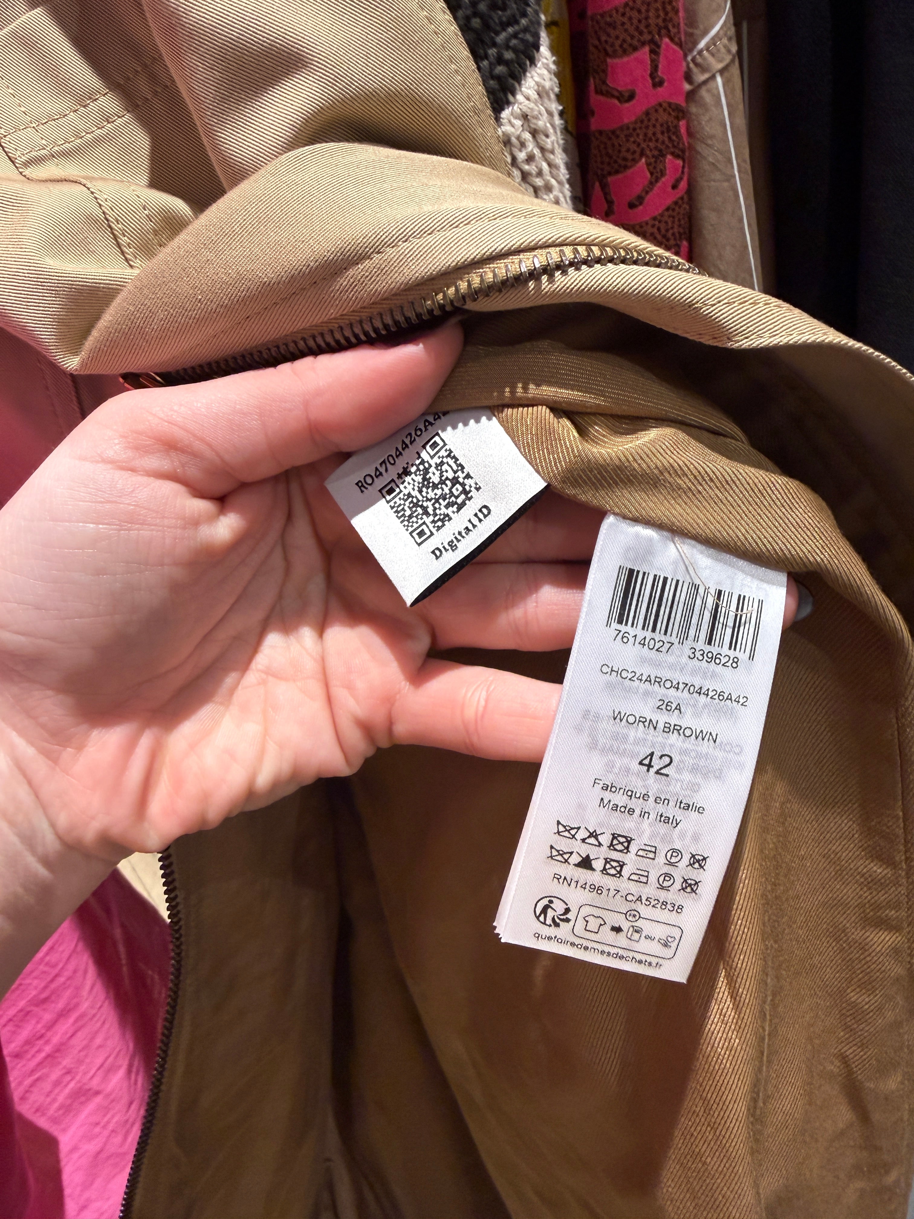 Chloe Khaki Dress (42/L)