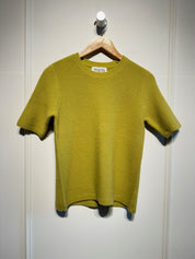 TWP Seed Stitch Audrey Cashmere Sweater in Avocado Oil (S)