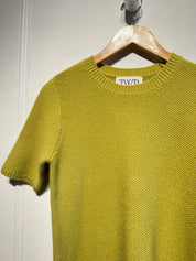 TWP Seed Stitch Audrey Cashmere Sweater in Avocado Oil (S)