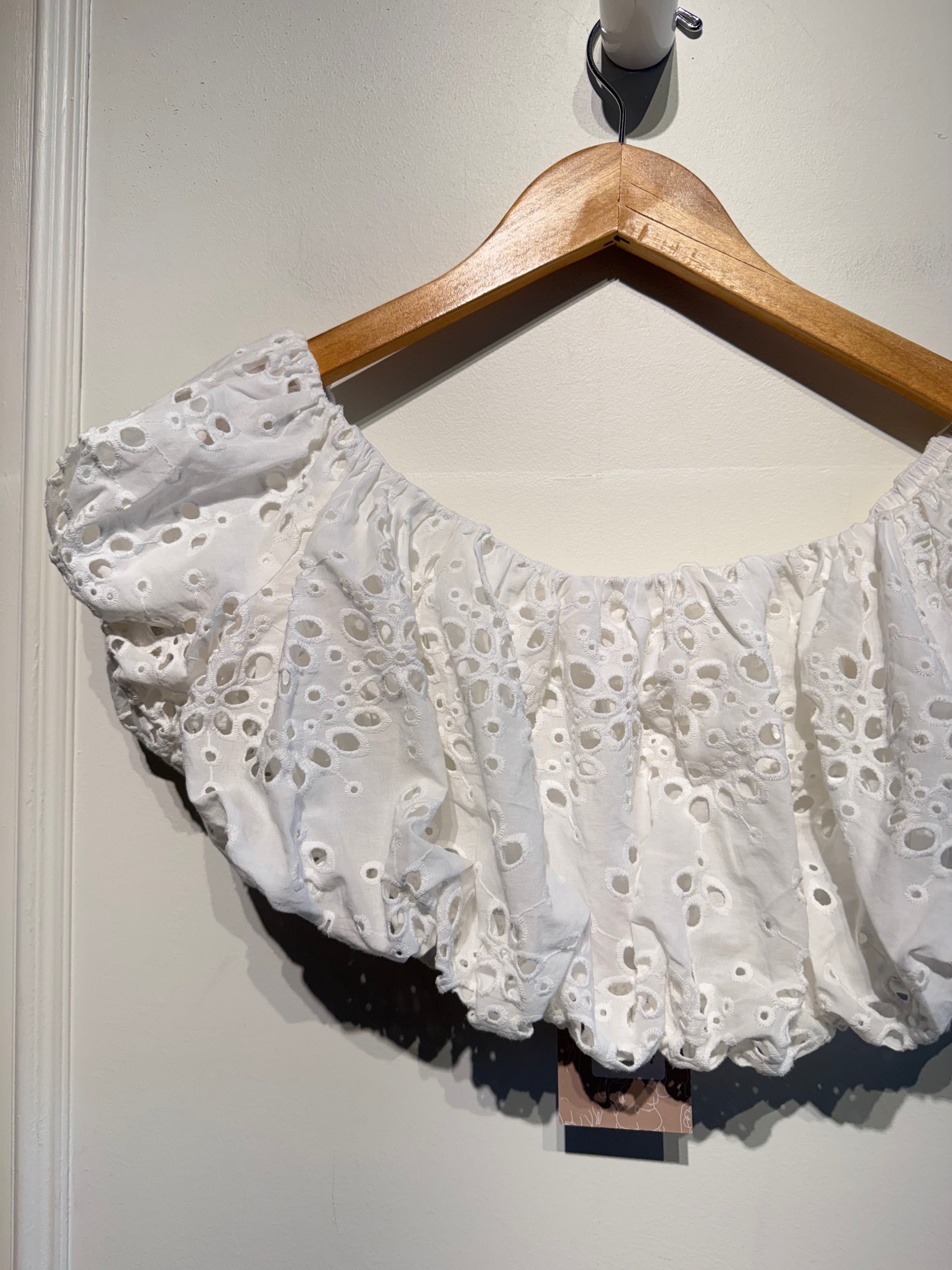 Meshki Autumn Off Shoulder Bubble Top (S)