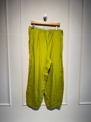 Bryn Walker Green Linen Pants (XL)