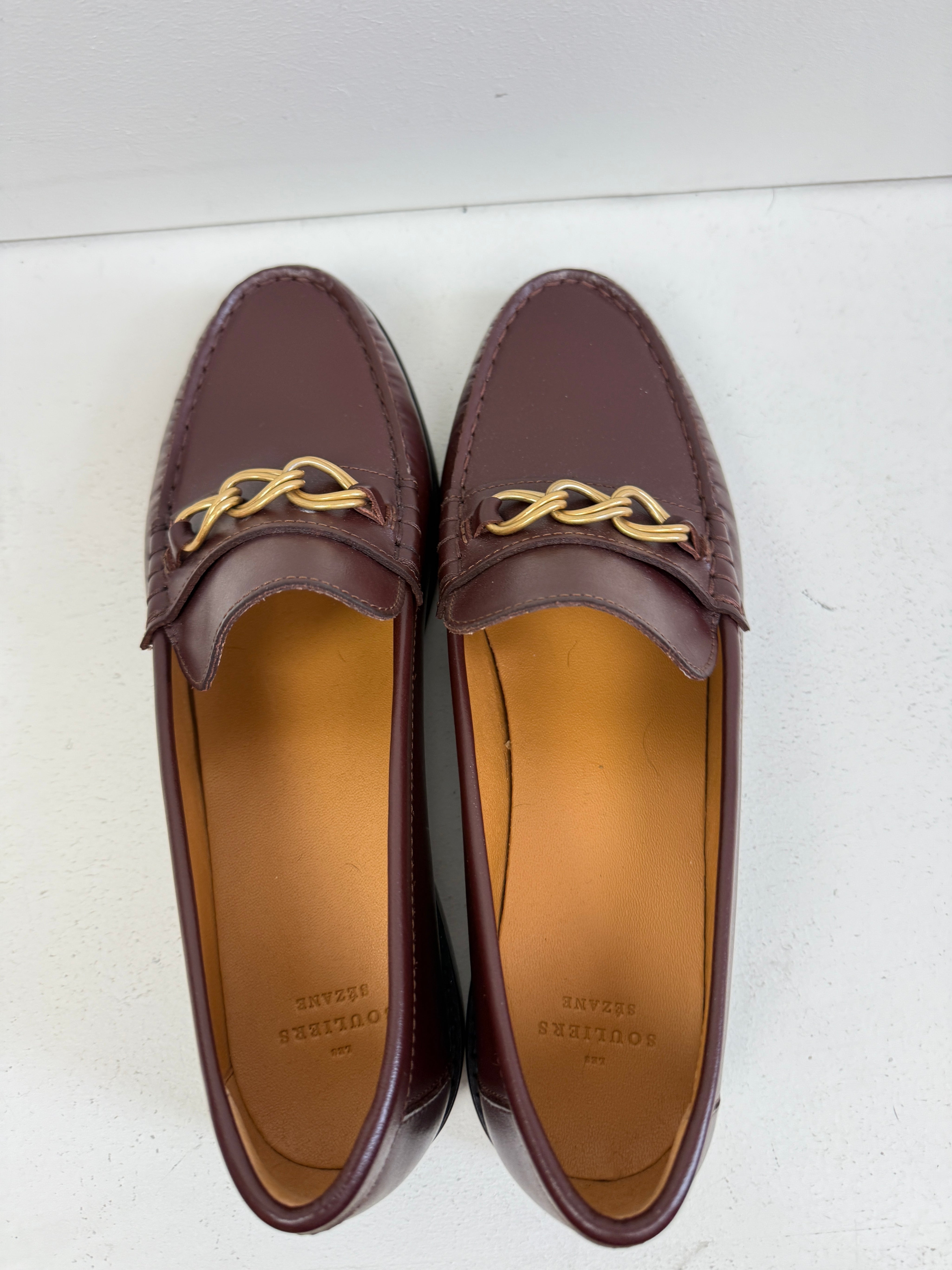 Sezane Vicky Maroon Loafers (42)