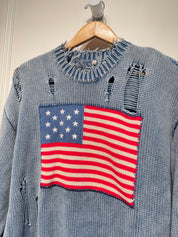 The Denimist American Flag Sweater (XXS)