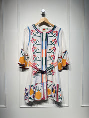 Farm Rio Jimena Embroidered Dress (S)
