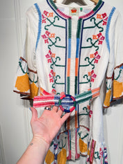 Farm Rio Jimena Embroidered Dress (S)