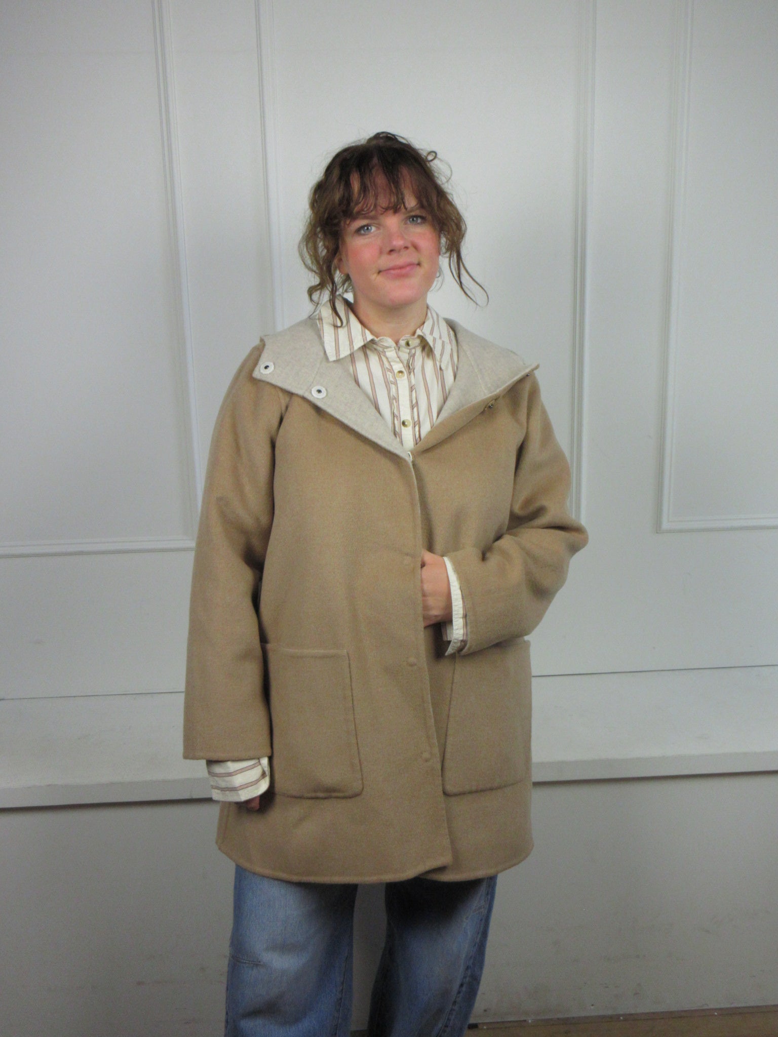 Eileen Fisher Wool/Cashmere Coat (OS)