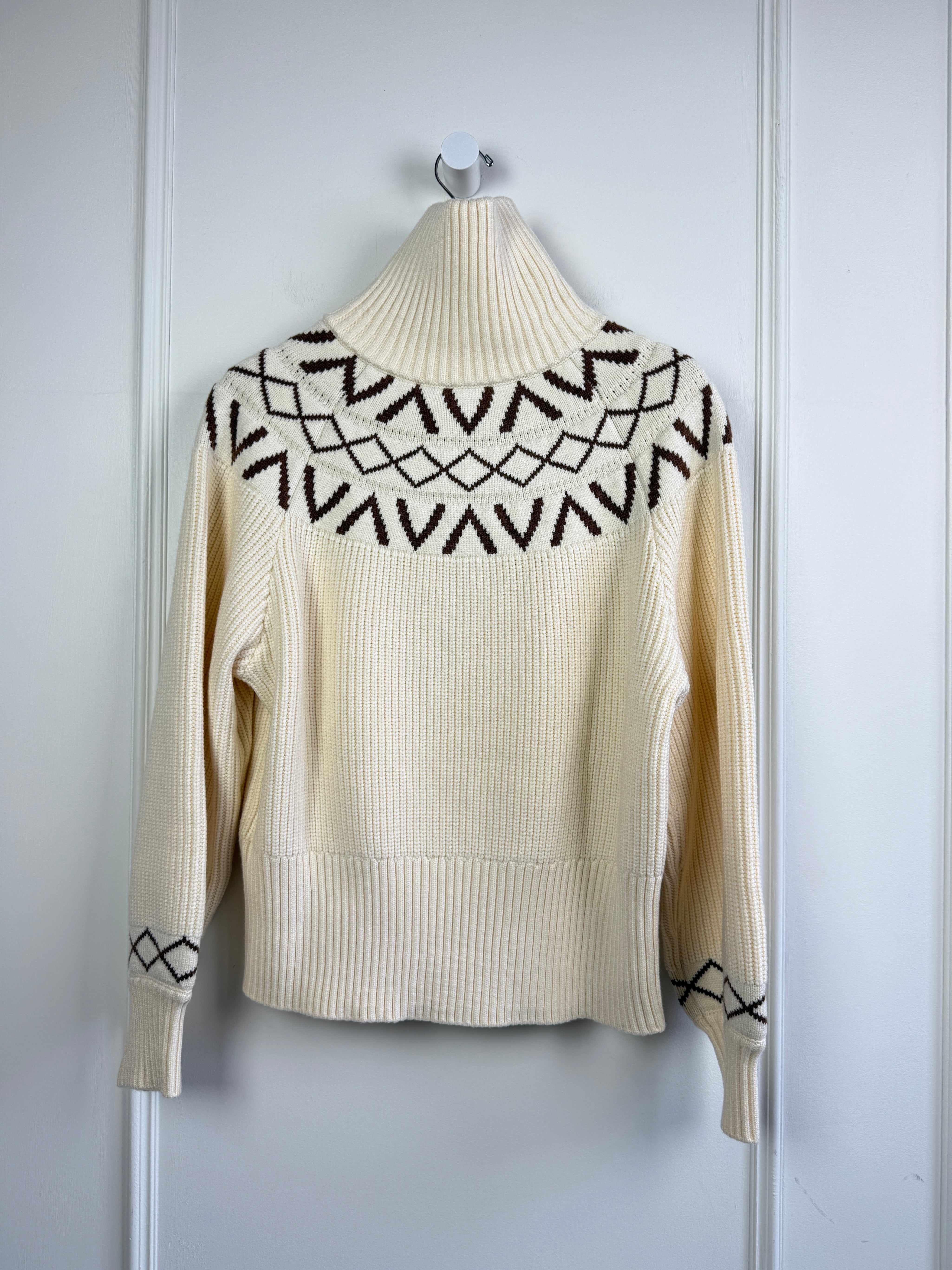 Varley Sigrid Fair Isle Zip Knit (XS)