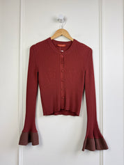 Altuzarra Red Ribbed Sweater (XS)