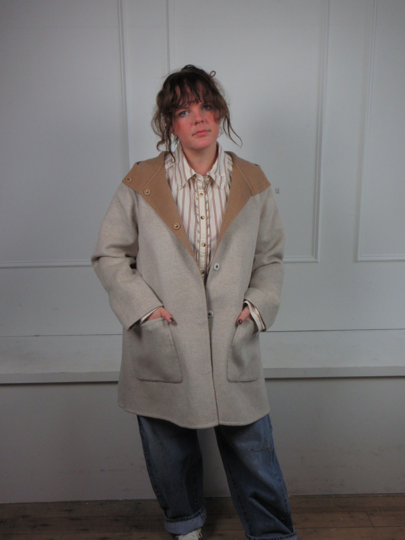 Eileen Fisher Wool/Cashmere Coat (OS)