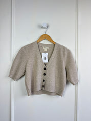 Sister Katie Cropped Ribbed Cashmere (XS)