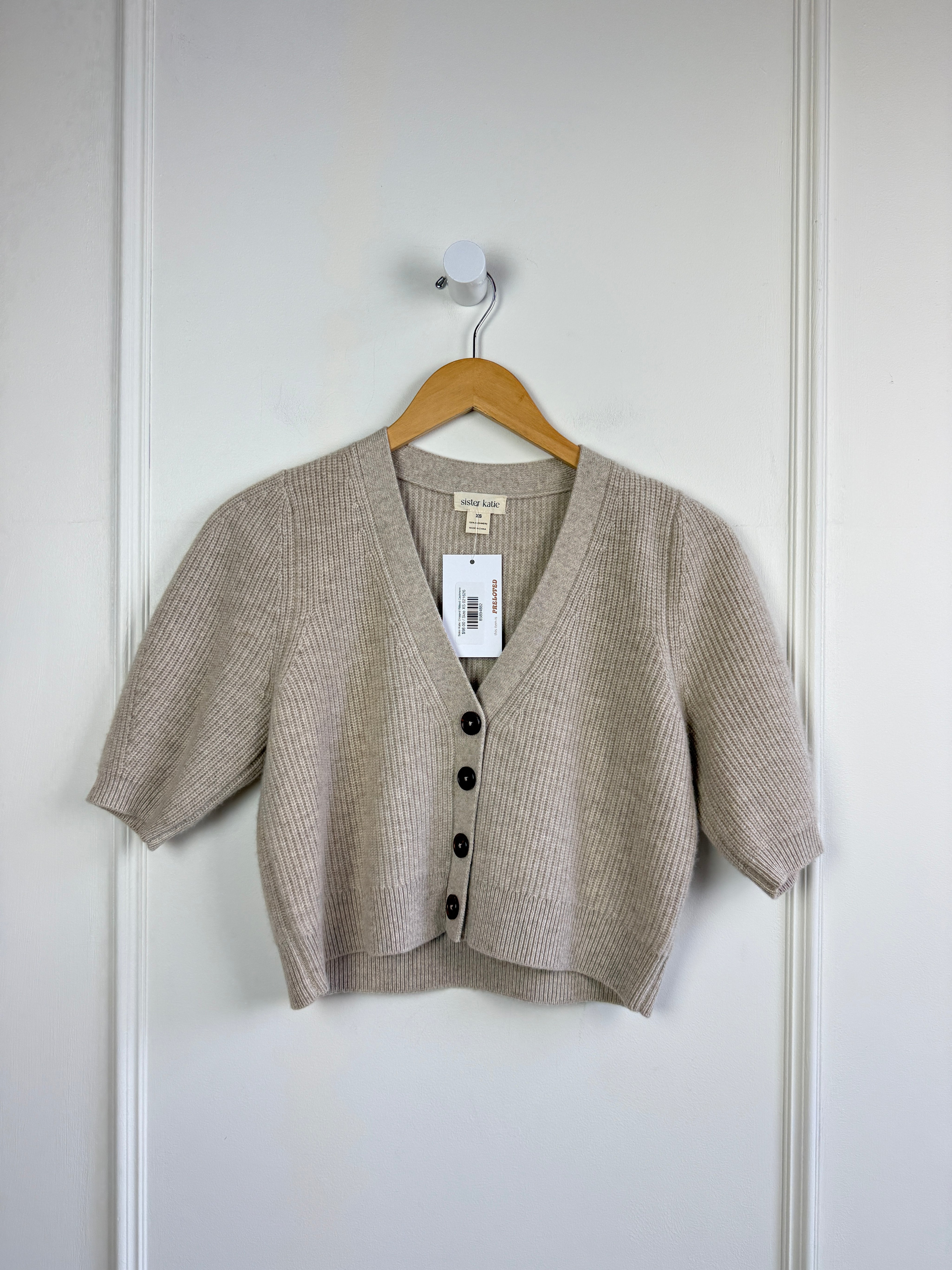 Sister Katie Cropped Ribbed Cashmere (XS)