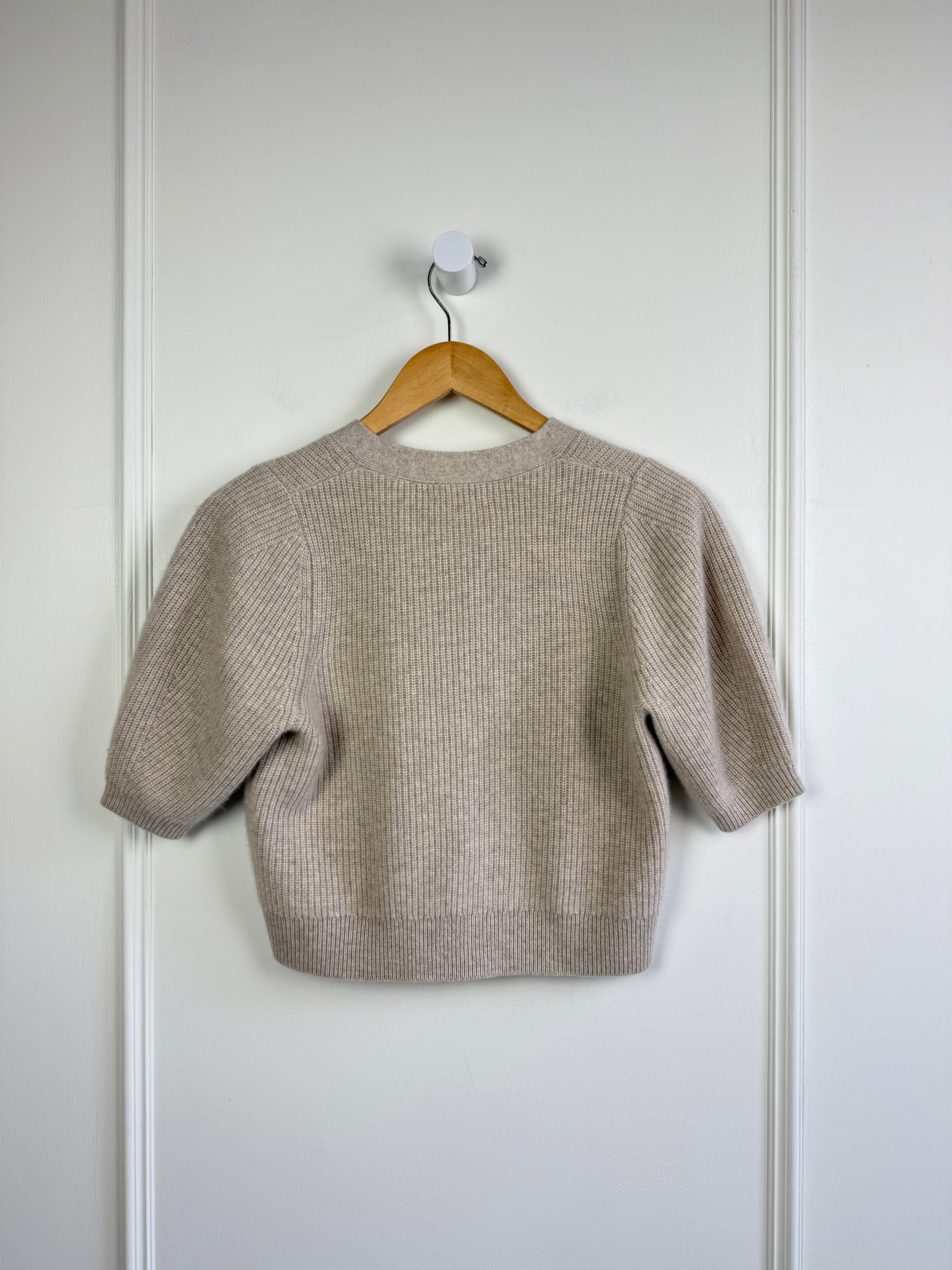 Sister Katie Cropped Ribbed Cashmere (XS)