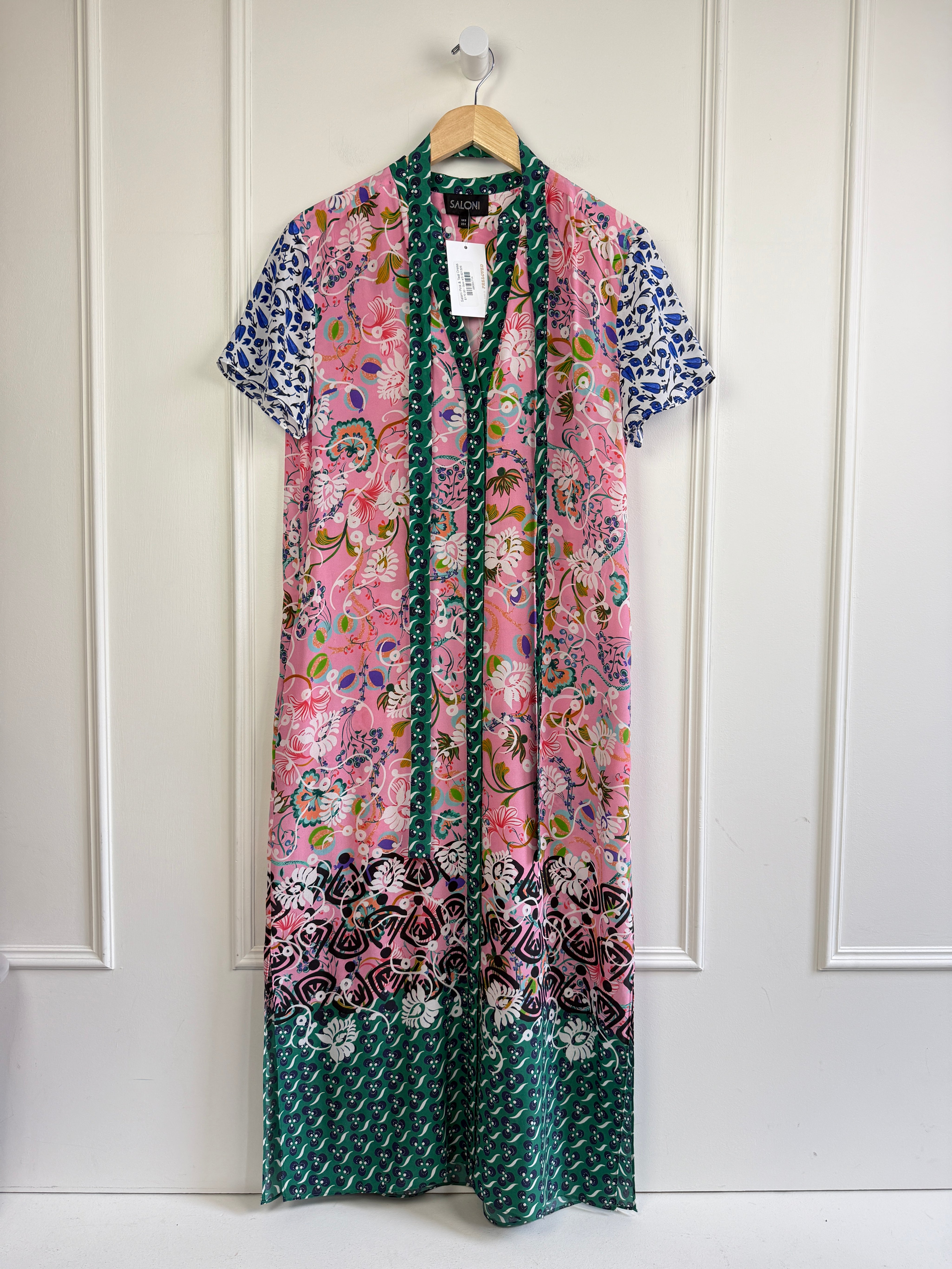 Saloni Pink & Teal Dress (4/S)