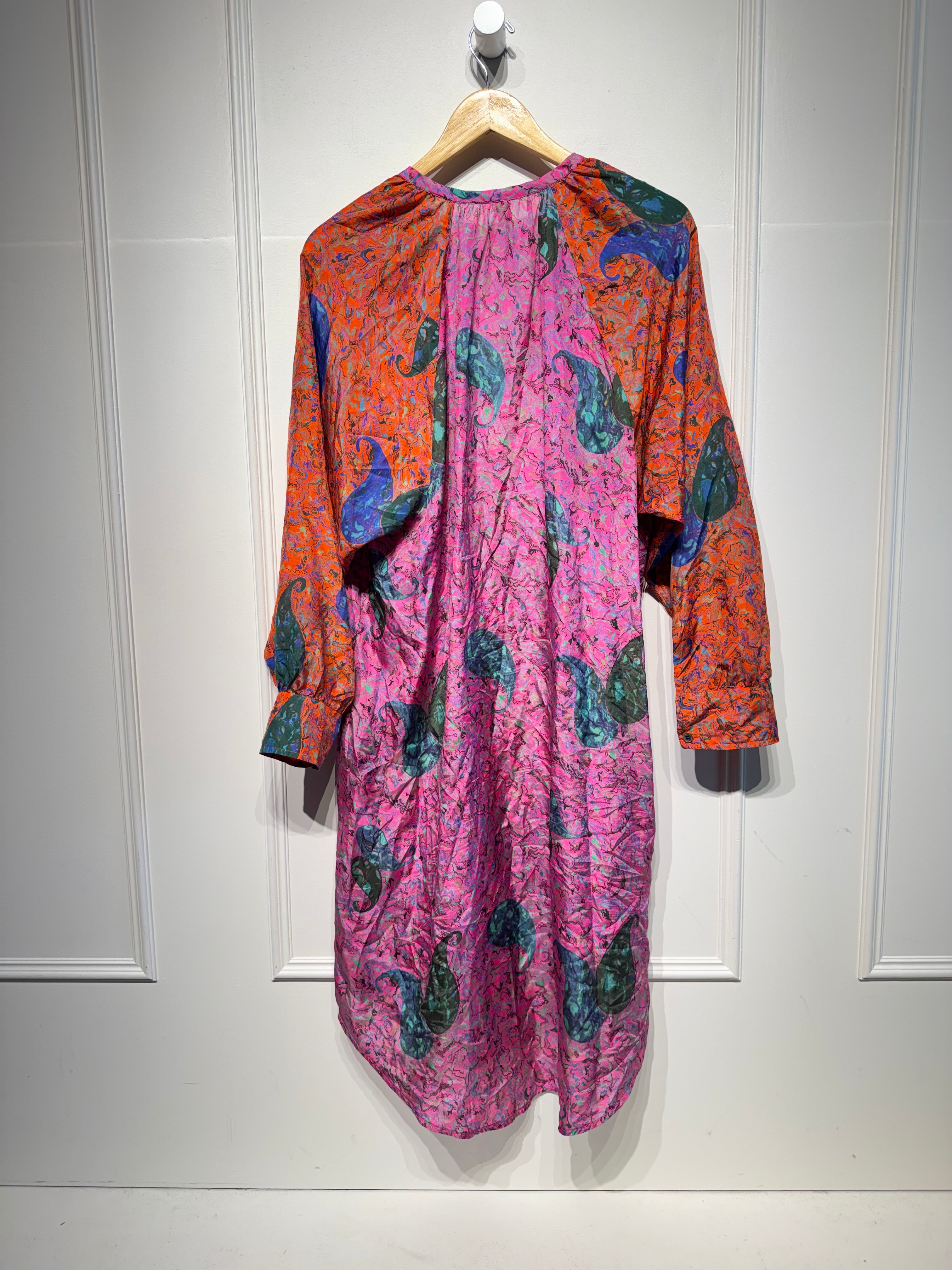Raquel Allegra Silk Midi Dress (S/M)
