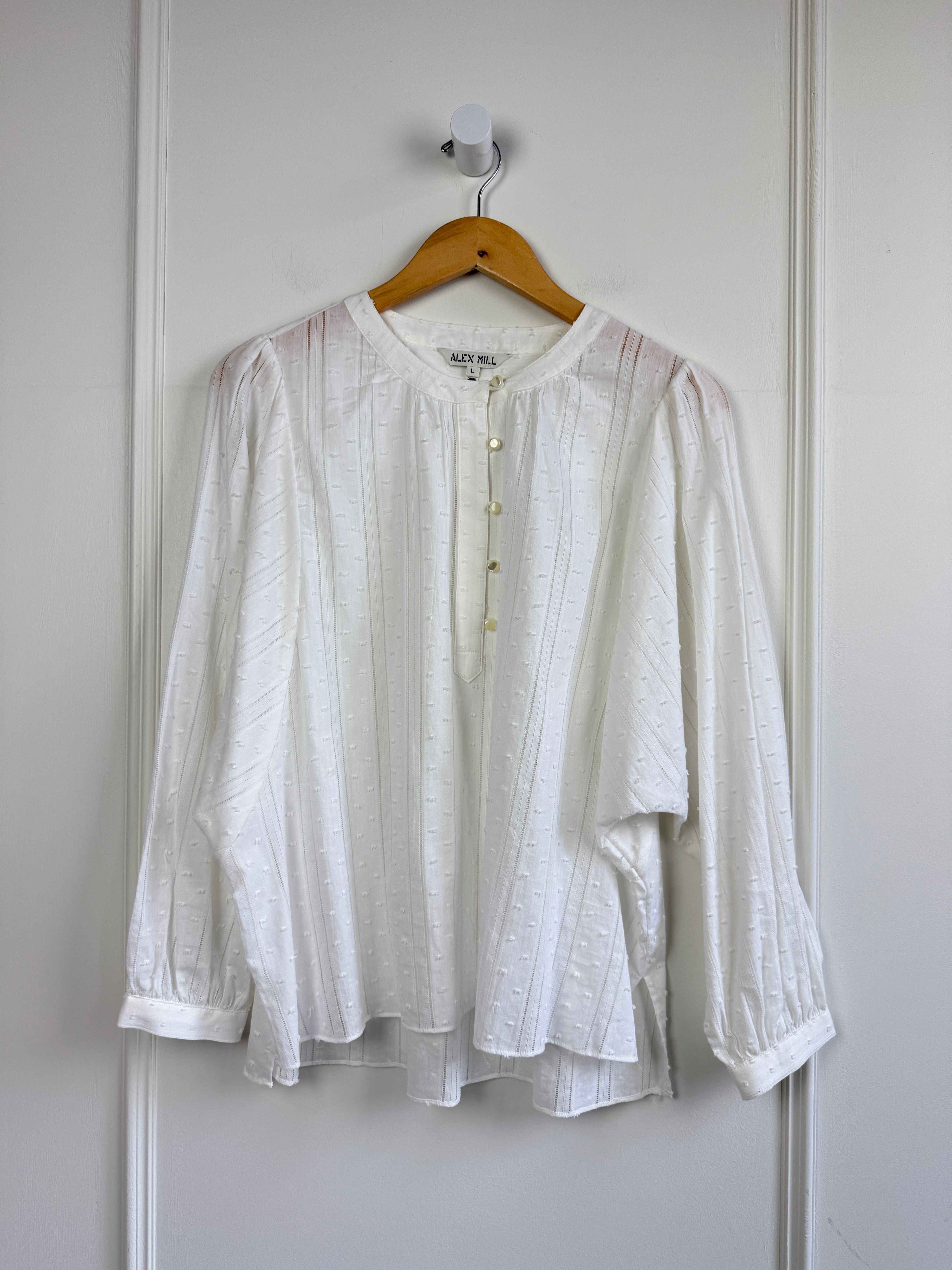 Alex Mill White Blouse (L)