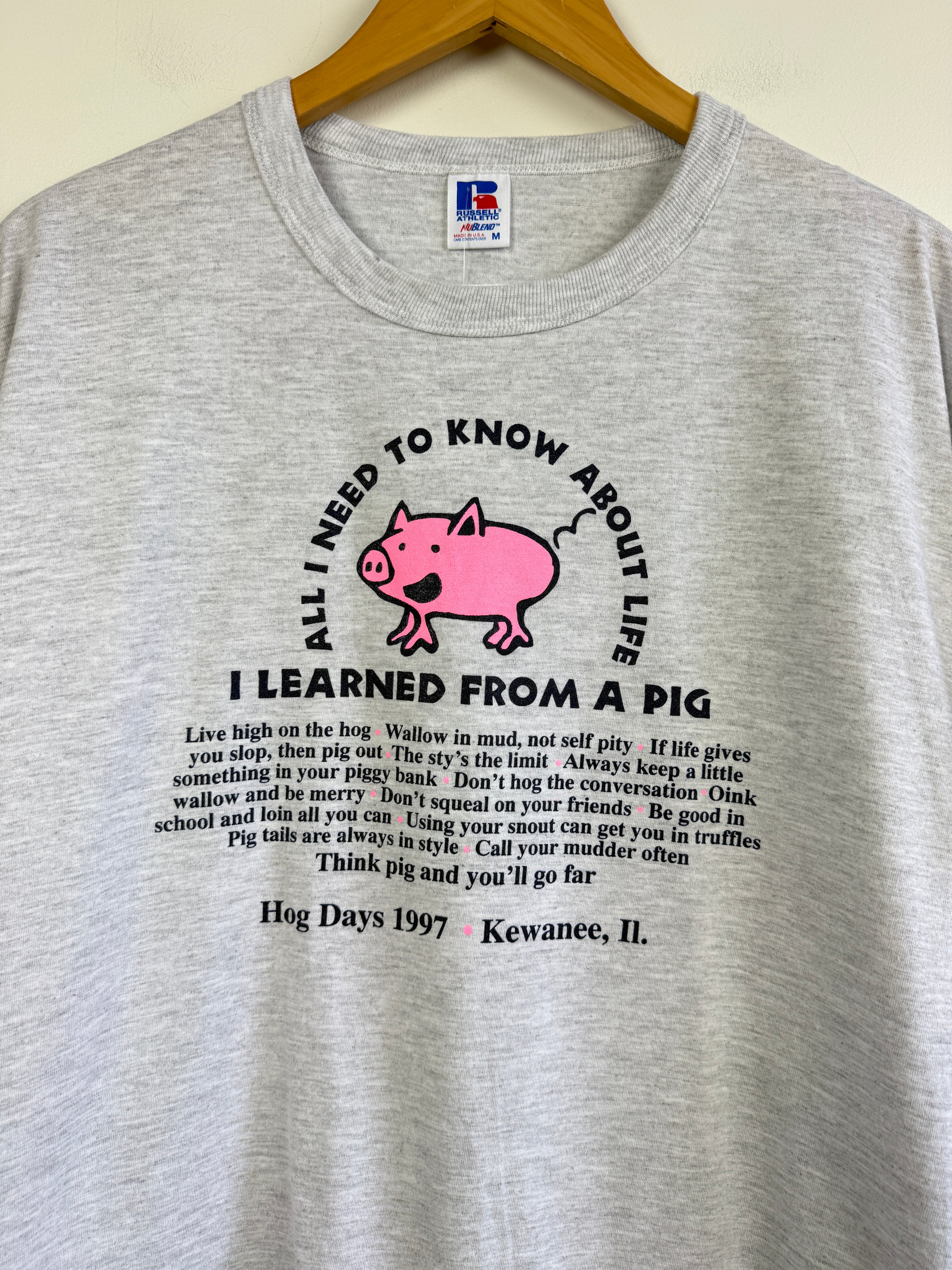 Vintage Pig Tee (L)