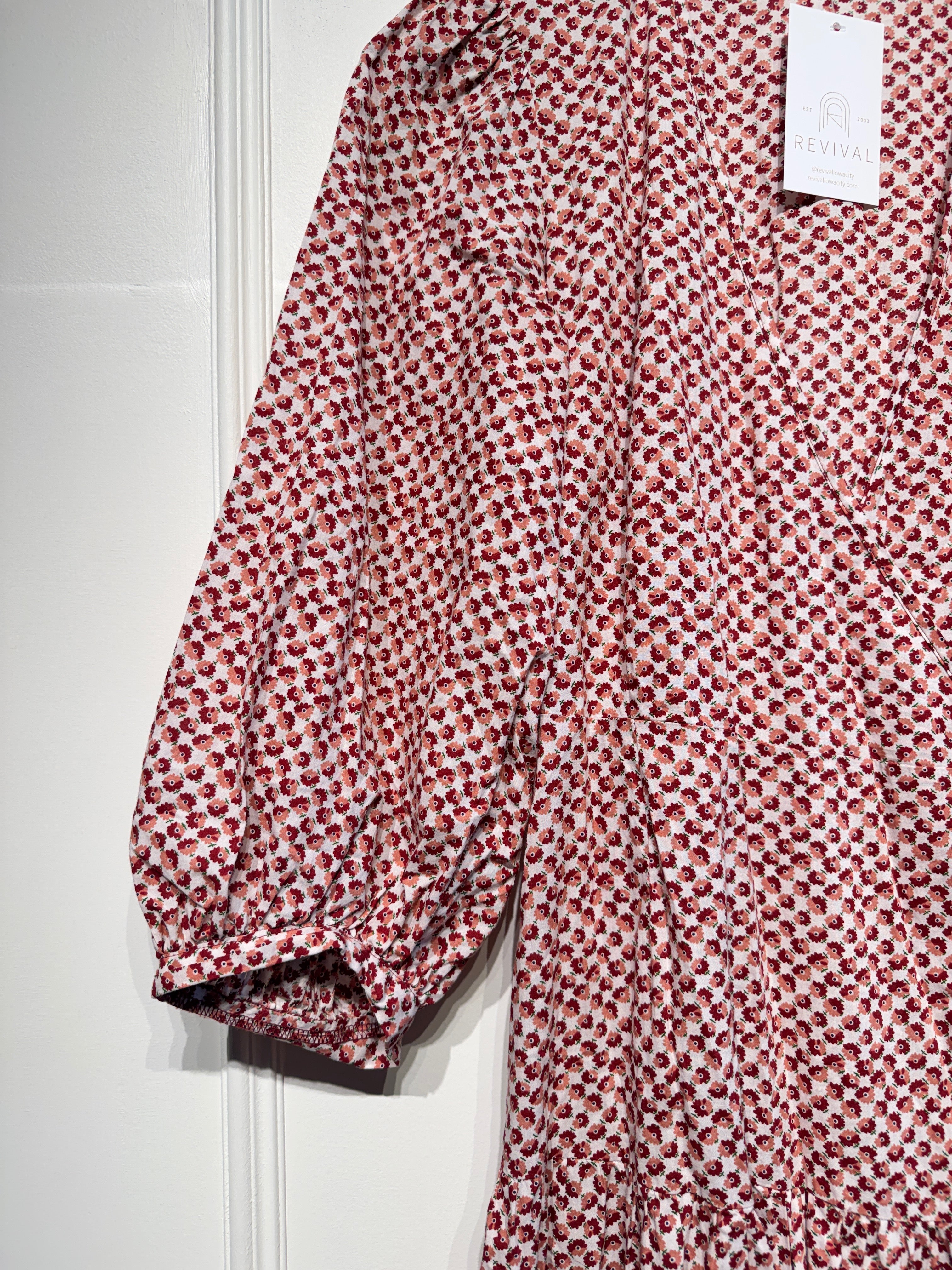 Christy Dawn Floral Wrap Dress (M)