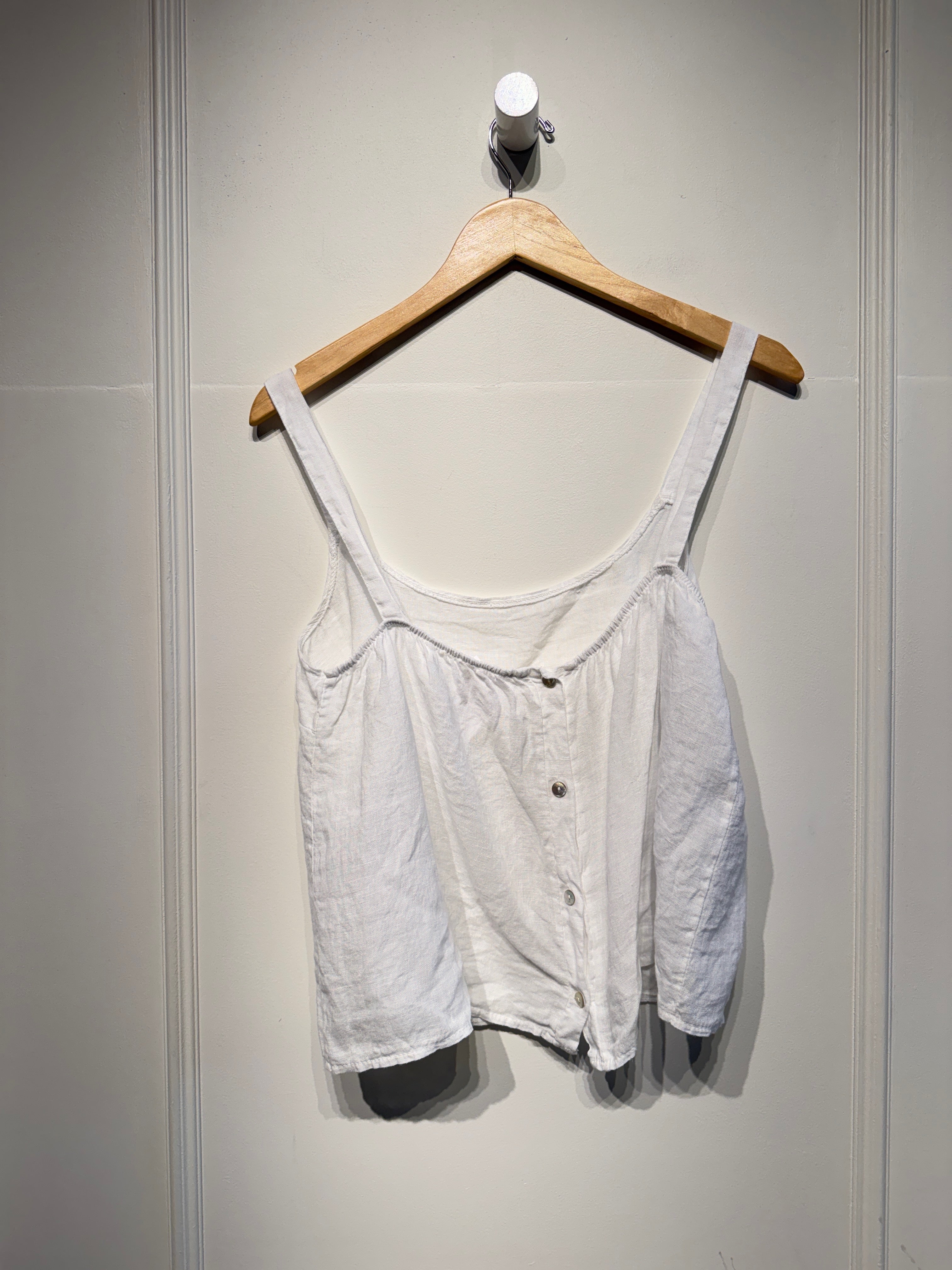 Beachwood Baby Linen White Tank (OS)