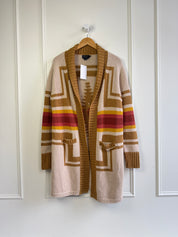 Pendleton Patterned Midi Cardigan (L)