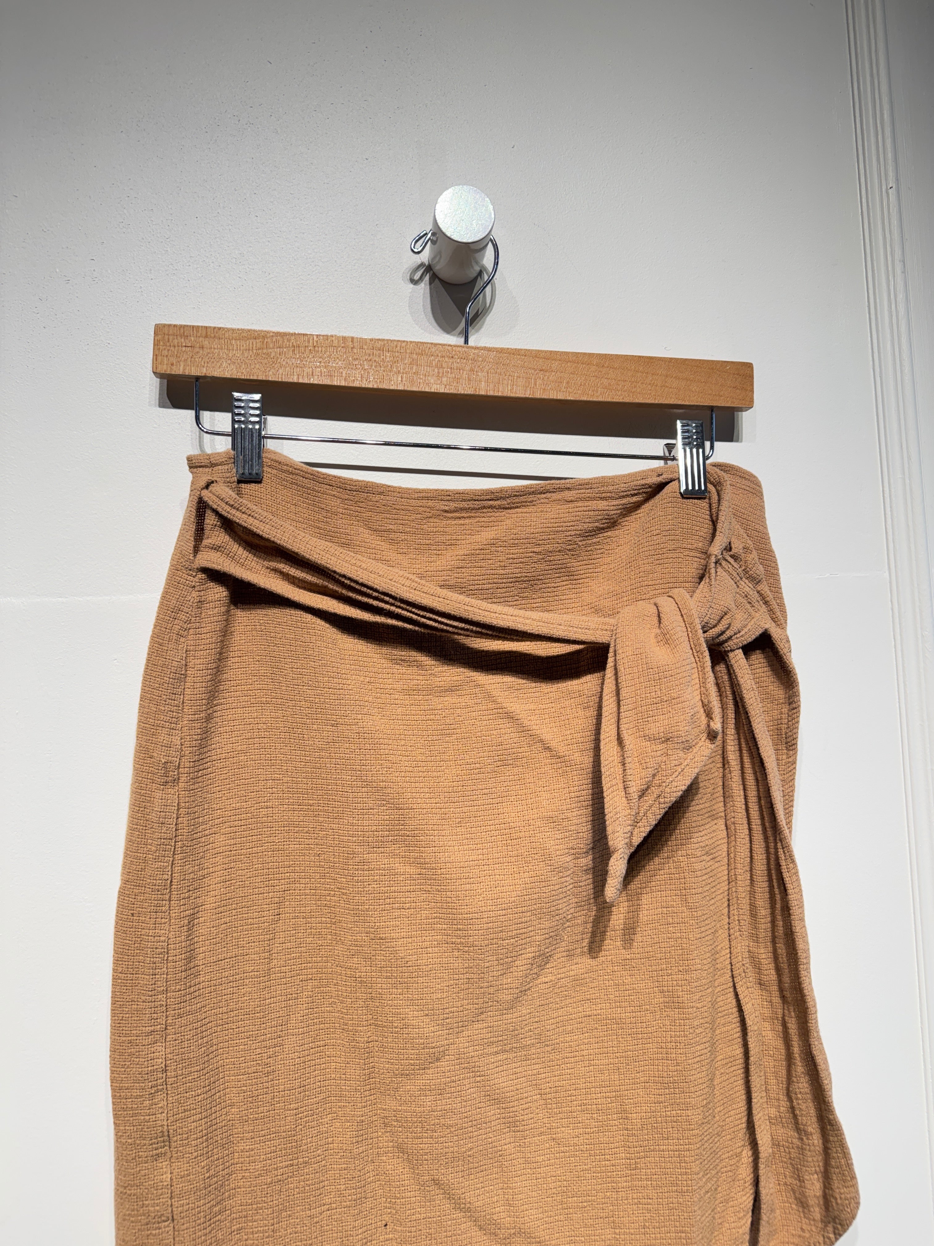 Na Nin Bobbie Waffled Cotton Wrap Skirt (M)