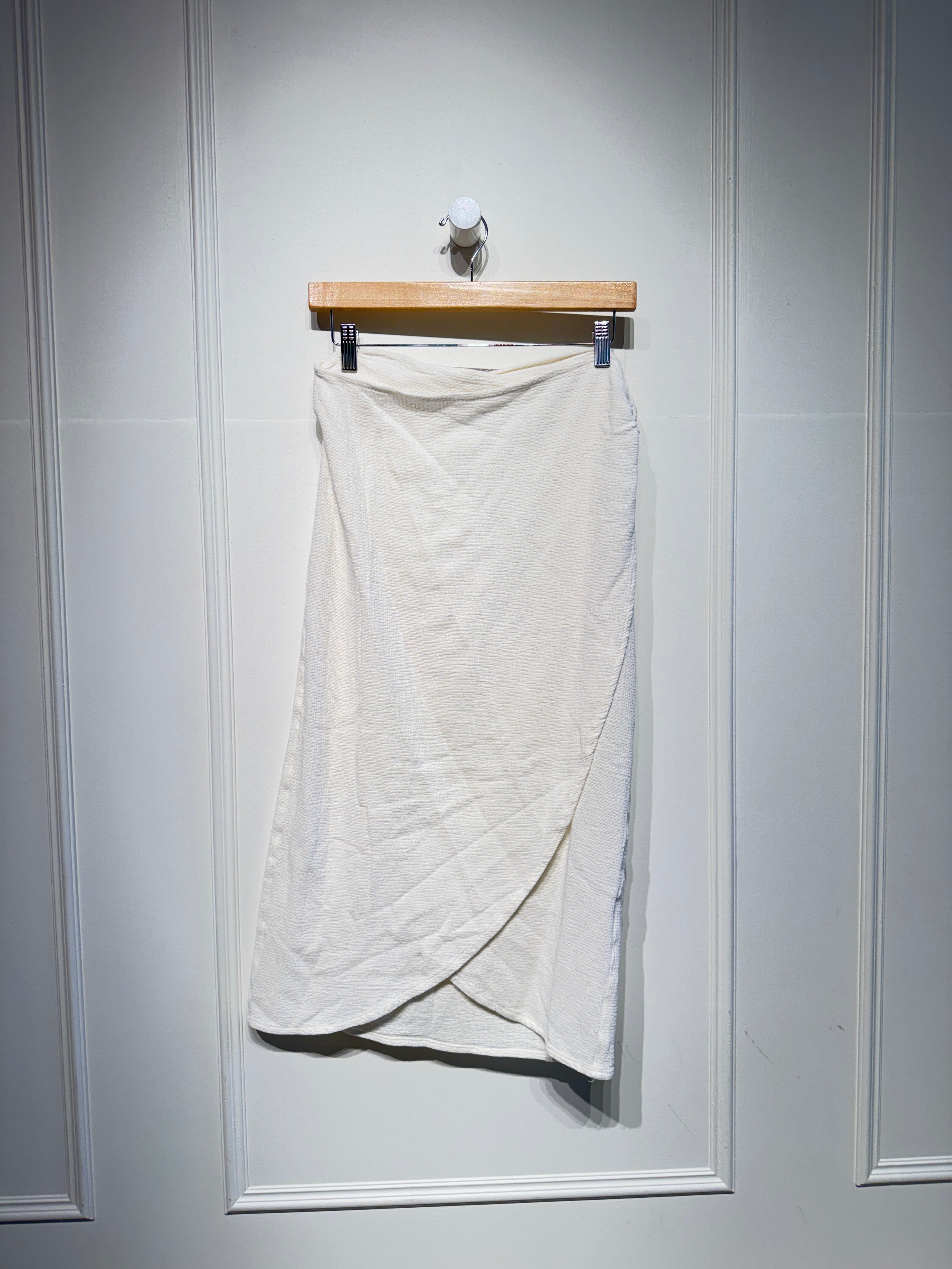 Na Nin Bobbie Waffled Cotton Wrap Skirt (M)