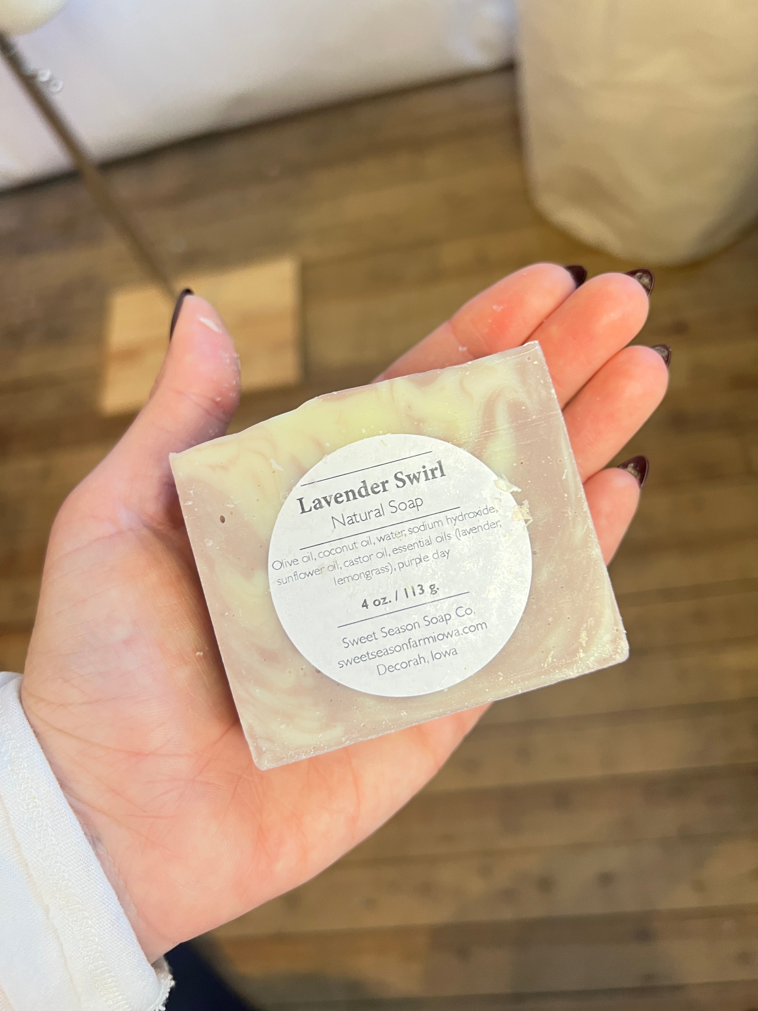 Sweet Season Farm - Natural Soap | Lavender Swirl