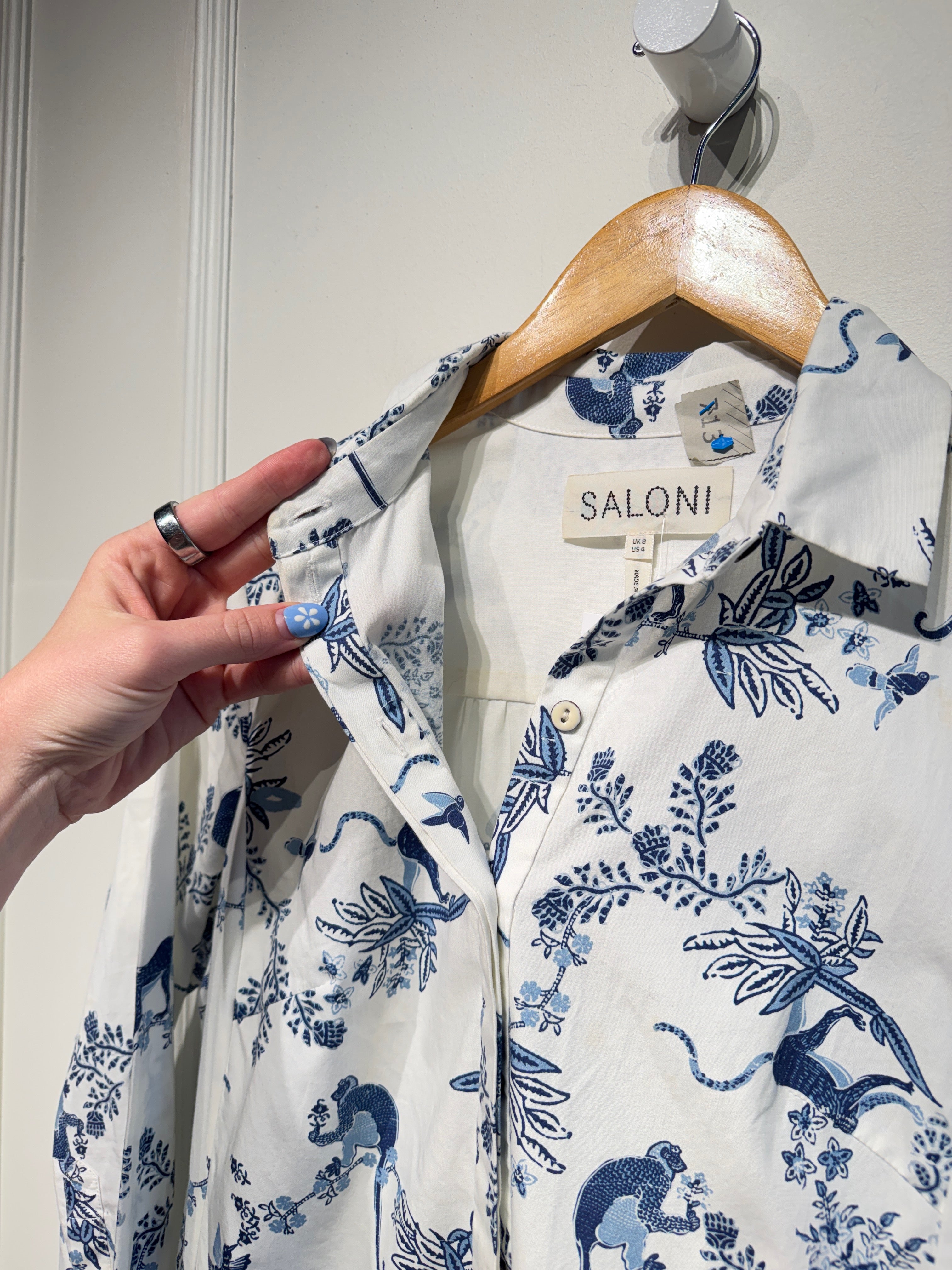 Saloni Pattern Mini Dress (4/S)